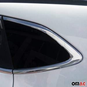 Hyundai Tucson Window Trim - Omac - S. Steel - Gloss Silver - 2015
